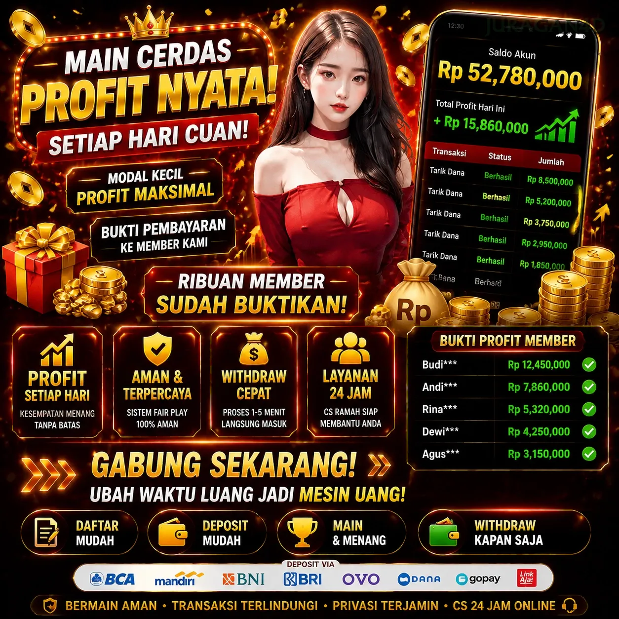 Ikon aplikasi juragan4d resmi